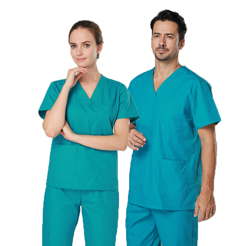 Verpleegster arts uniform tops broek scrub sets aangepaste logo